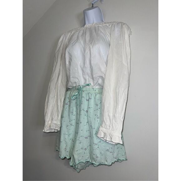 Cottagecore White Feminine Longsleeve Top PL - Picture 5 of 8